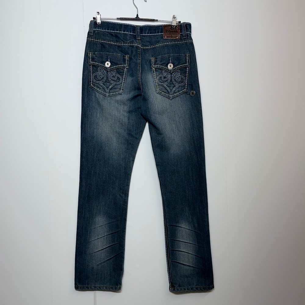 Departed Jeans Mens 32x32 Blue Cypress Ave Slim Straight Biker Grunge Y2K‎